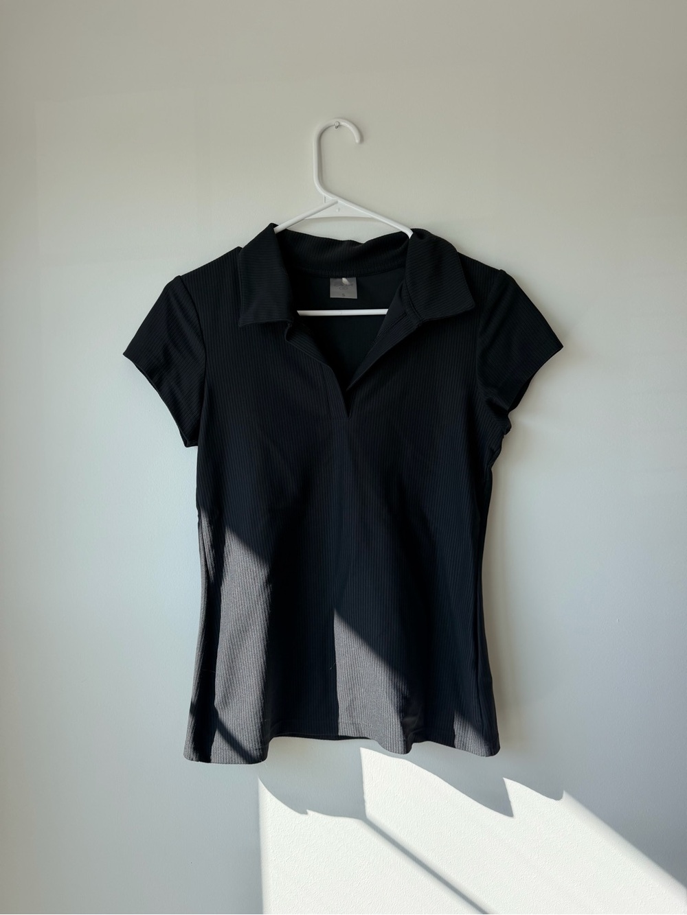 CALIA by Carrie Underwood Black Short-Sleeve Polo Tee